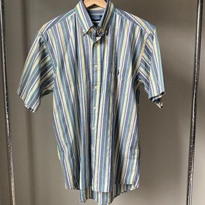 Polo short sleeve button up mens M